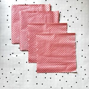 🩷 Decoupage 🩷 set of 4 napkins DIY Pink Polka Dot